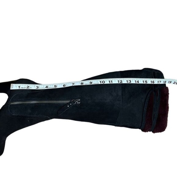 UGG Australia Ophira Black Suede Heels Women Size 7 - Picture 13 of 15